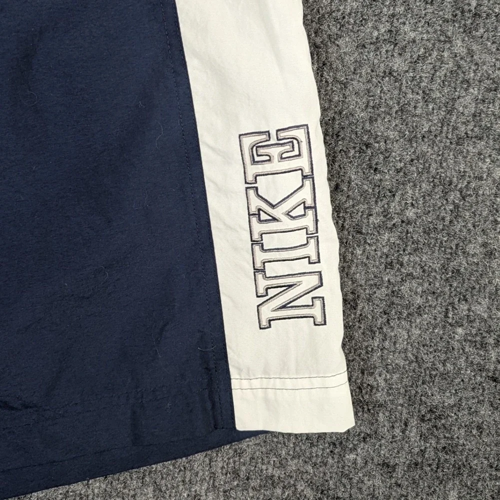 Lot of 2 Vintage Nike Silver Tab Mesh Lined Swim Trunks Y2K Navy Grey XXL